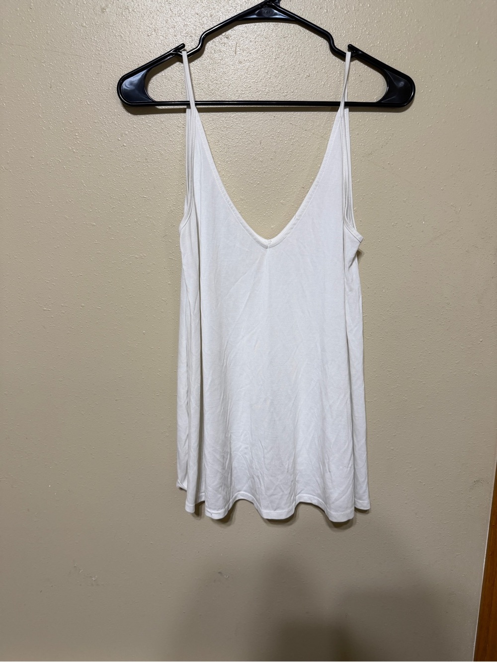 Silence and noise flowy white tank top XS